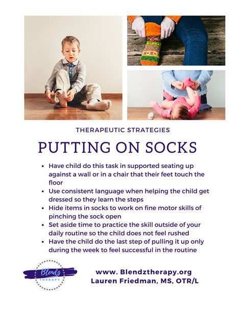 How do you put on socks for occupational therapy?