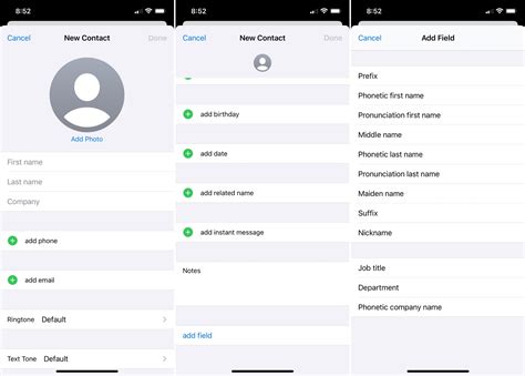 How do you quickly edit contacts on iPhone?