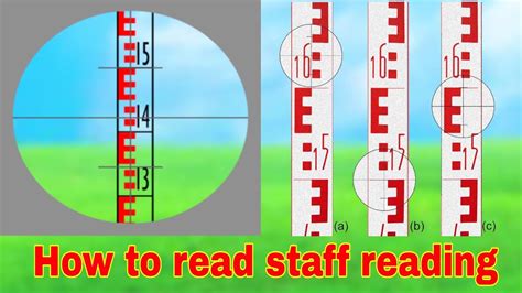How do you read a leveling staff?