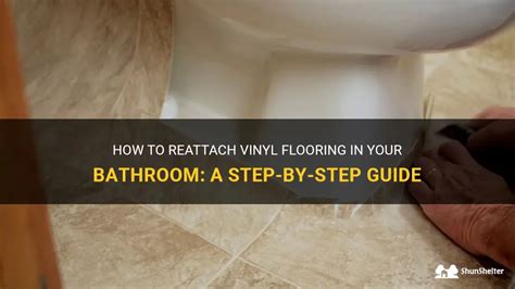 How do you reattach vinyl flooring?