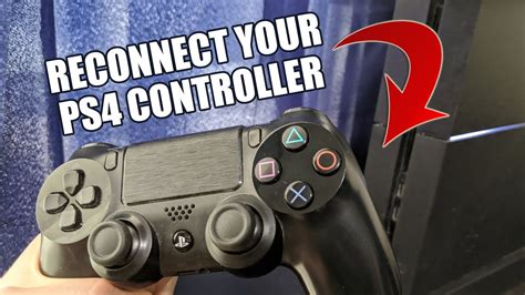 How do you reconnect a PS4 controller?