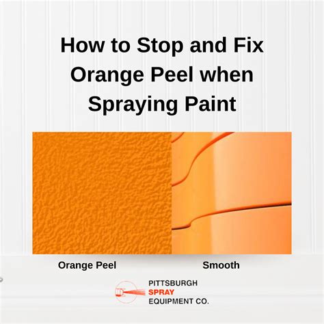 How do you reduce orange peel in paint?