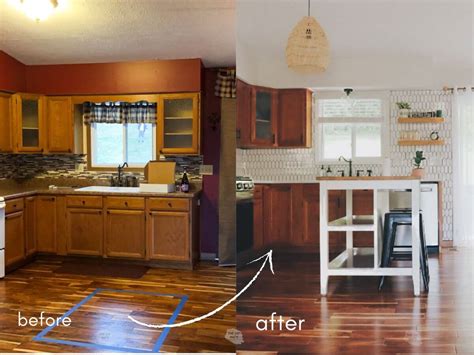How do you refinish fake wood cabinets?