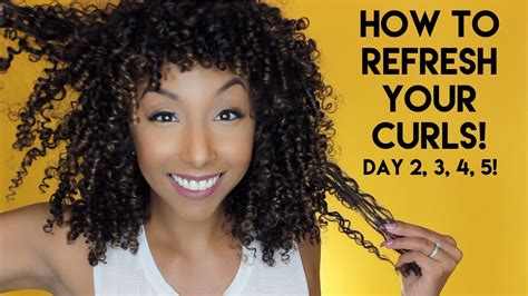 How do you refresh curls every morning?