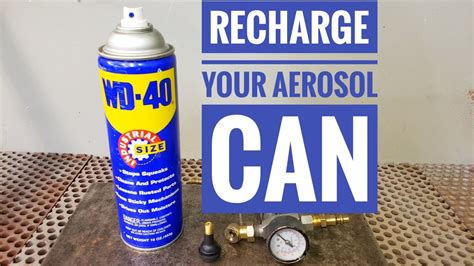 How do you release pressure from a spray can?