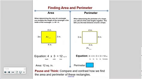 How do you remember the difference between area and perimeter?