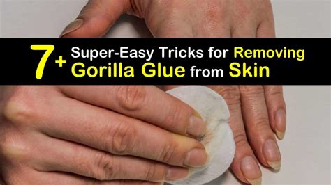 How do you remove Gorilla Super Glue from skin without acetone?