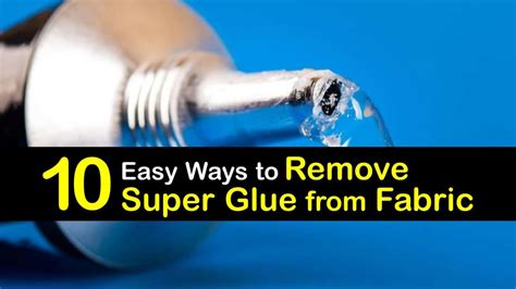 How do you remove UV glue from clothes?