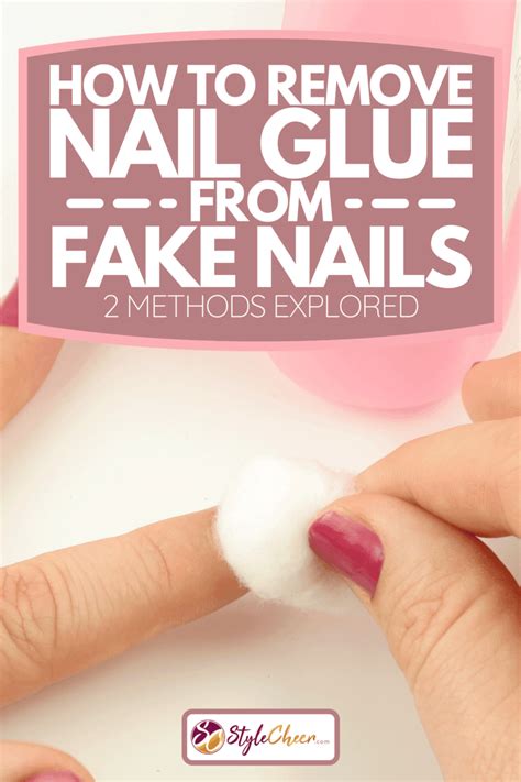 How do you remove acrylic nail glue?