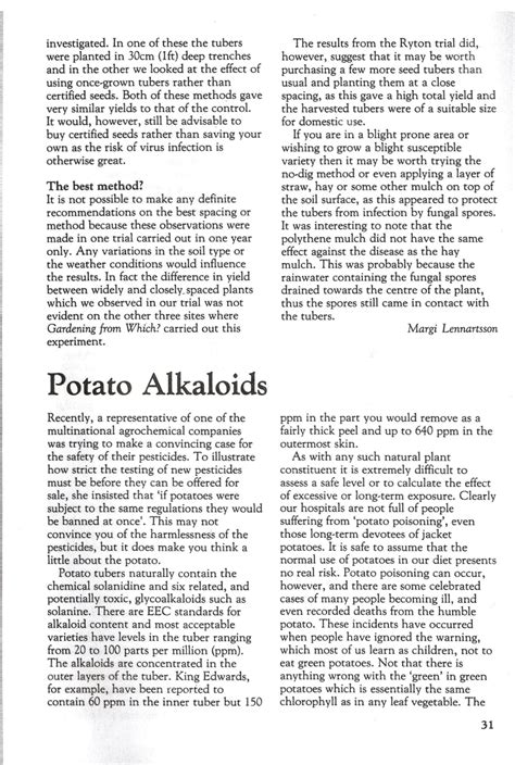 How do you remove alkaloids from potatoes?