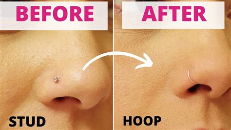 How do you remove an L stud nose ring?