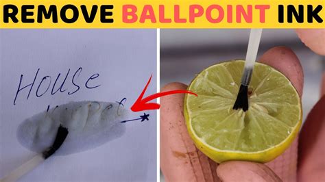 How do you remove ballpoint ink?