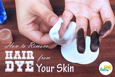 How do you remove black dye from skin?