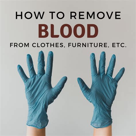 How do you remove blood from clothing?
