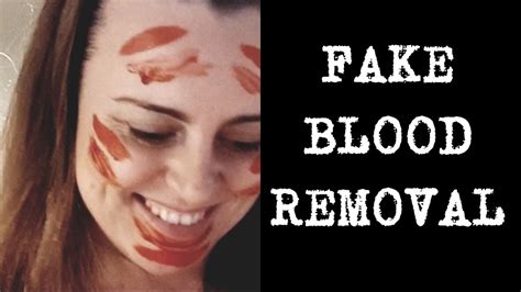 How do you remove blood from skin?