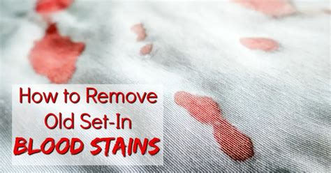 How do you remove blood stains naturally?