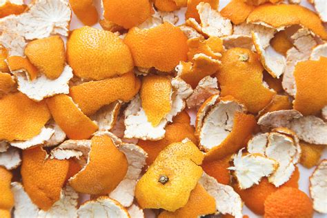 How do you remove chemicals from orange peels?