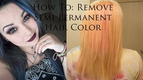 How do you remove color from bleached hair?
