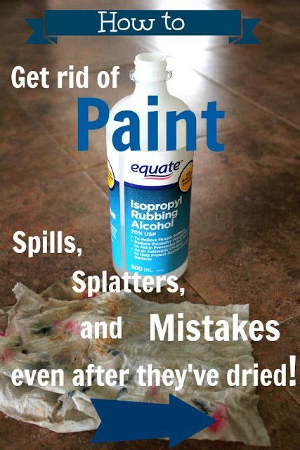 How do you remove dried paint splatter from walls?