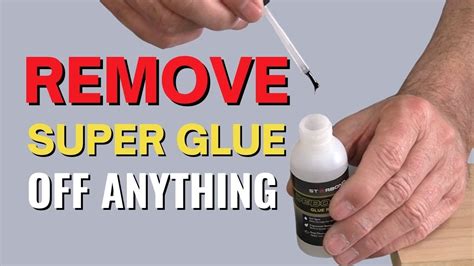 How do you remove dried super glue?