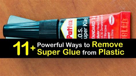 How do you remove dried super glue from plastic?