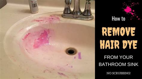 How do you remove dye from bathroom walls?