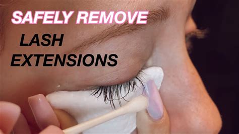 How do you remove eyelash extensions at home?
