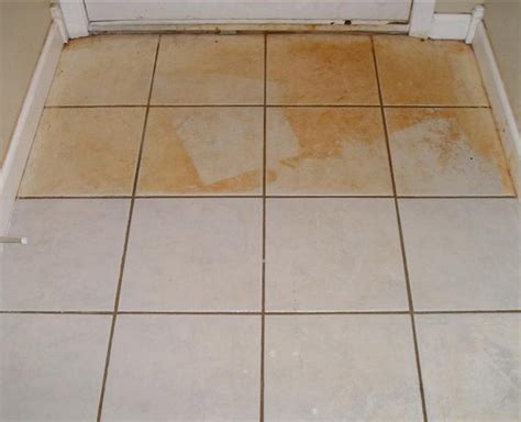 How do you remove fire stains from tiles?