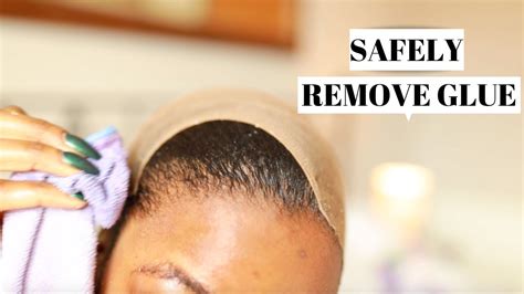 How do you remove glue from human hair?