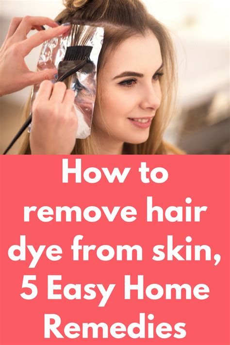 How do you remove hair dye from your skin naturally?