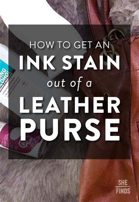 How do you remove ink from leather?