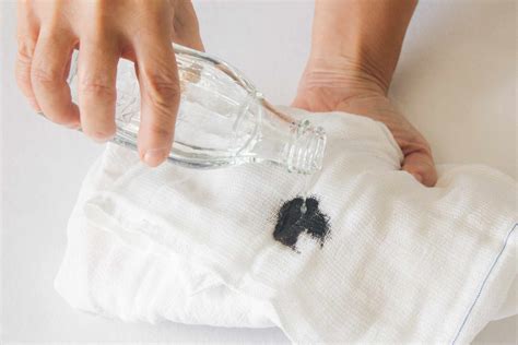 How do you remove ink from microfiber cloth?