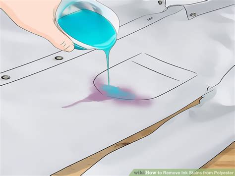 How do you remove ink from polyester cotton?