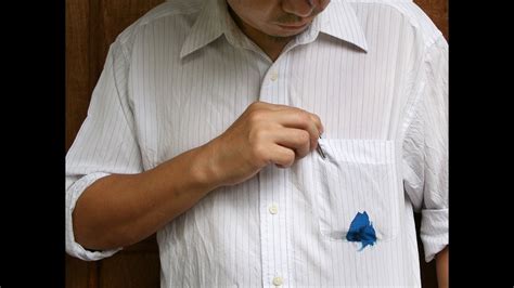 How do you remove ink stains from a shirt?