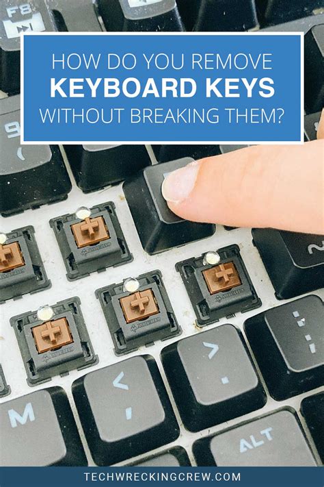 How do you remove keyboard keys and put them back?