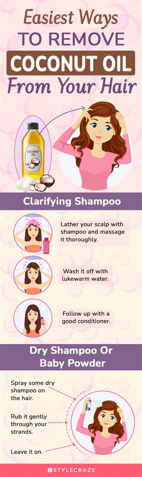 How do you remove oil from hair?