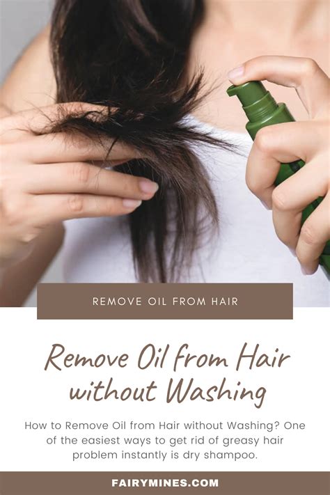 How do you remove oil from hair naturally?