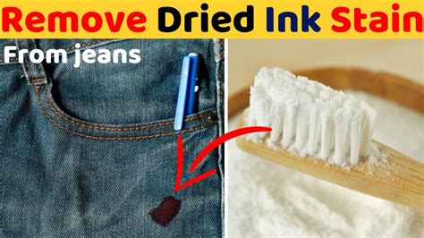 How do you remove old dried ink stains?