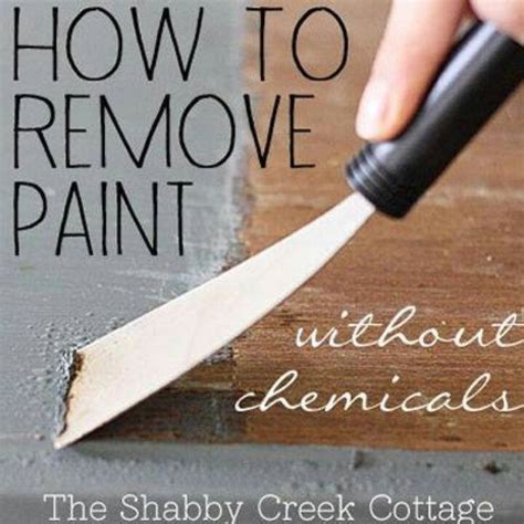 How do you remove old paint without chemicals?
