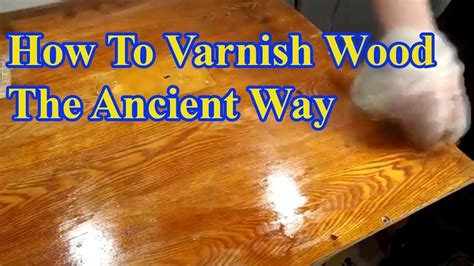 How do you remove old sticky varnish from wood?