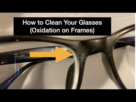 How do you remove oxidation from glasses?