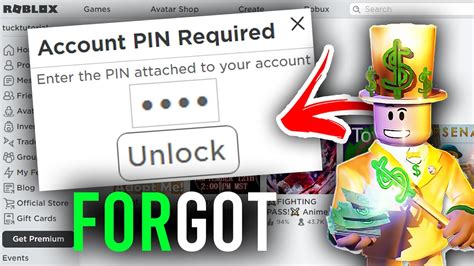 How do you remove parent PIN on Roblox if you forgot it?