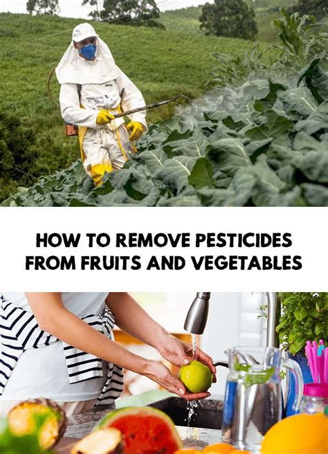 How do you remove pesticides from organic produce?