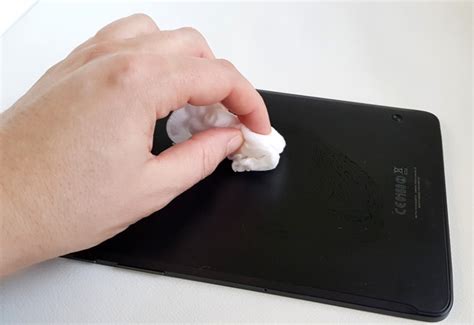 How do you remove stickiness from soft rubber?