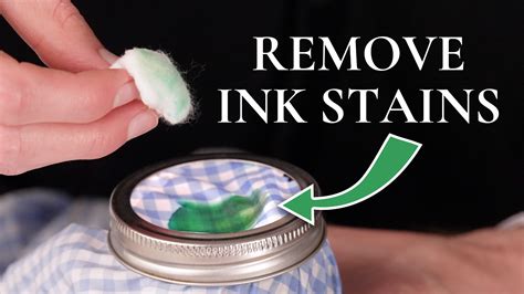 How do you remove stubborn ink stains?