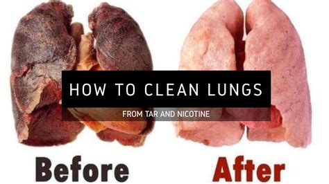 How do you remove tar from your lungs?