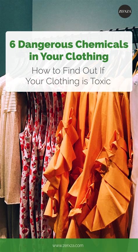 How do you remove toxic chemicals from clothes?