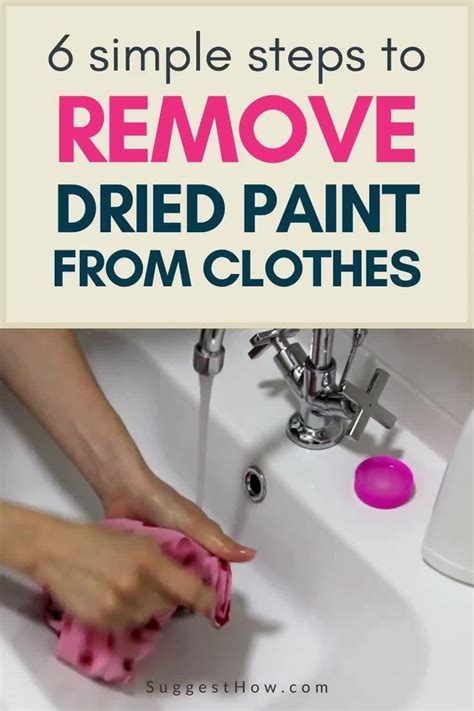 How do you remove water based paint from clothes?