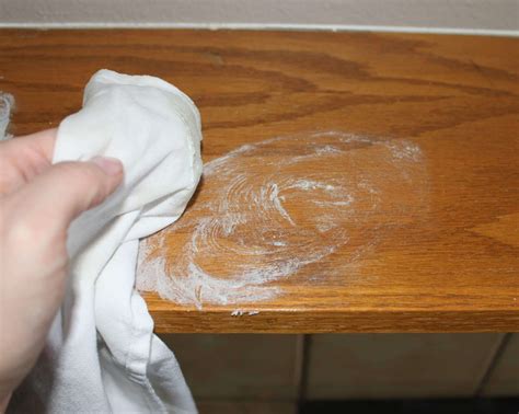 How do you remove water stains at home?