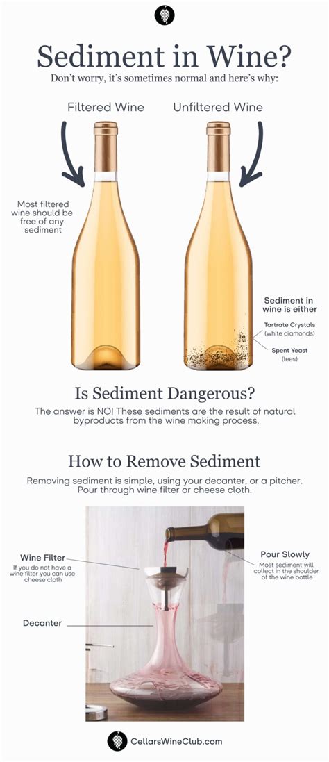 How do you remove yeast sediment from wine?